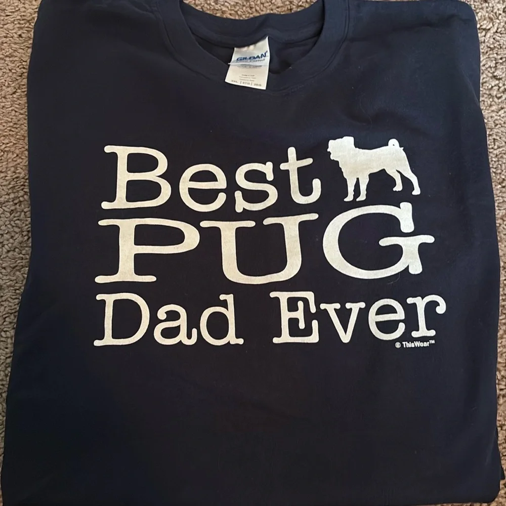 Best Pug Dad Ever shirt - Picture 1 of 2